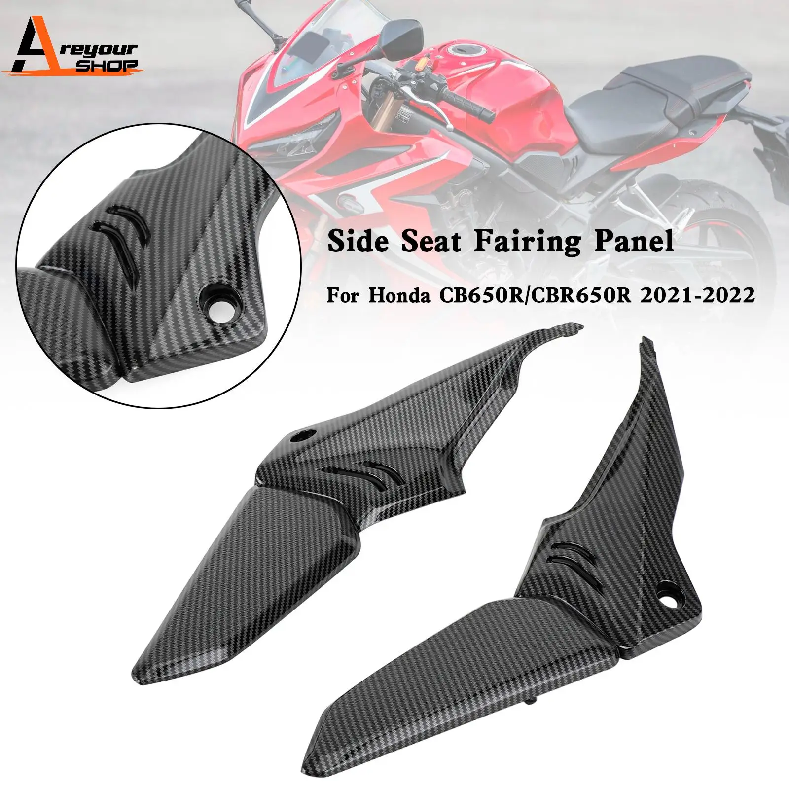 Areyourshop Front Side Seat Fairing Gas Tank Panel for Honda CB650R CBR650R 2021-2022
Areyourshop Front Side Seat Fairing Gas Tank Panel for Honda CB650R CBR650R 2021-2022