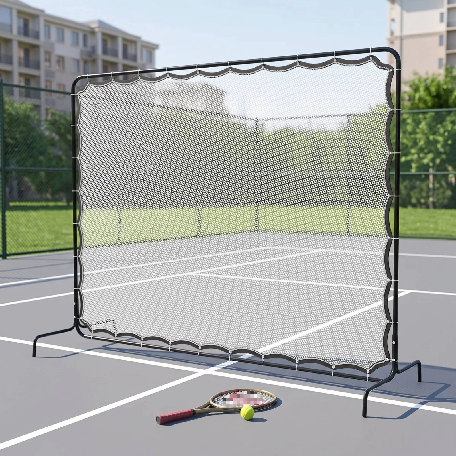 Tennis Rebound Net Stable Tennis Rebounder Net Long-Lasting Quick Assembly for Coaches, Backyard, Driveway
Tennis Rebound Net Stable Tennis Rebounder Net Long-Lasting Quick Assembly for Coaches, Backyard, Driveway