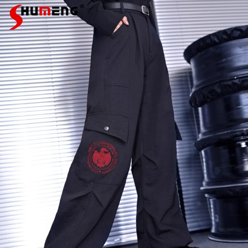 Black National Trend Embroidered Pocket Wide-Leg Pants For Women's New Chinese Style Two-Way Straight Lantern Trousers Ladies
Black National Trend Embroidered Pocket Wide-Leg Pants For Women's New Chinese Style Two-Way Straight Lantern Trousers Ladies