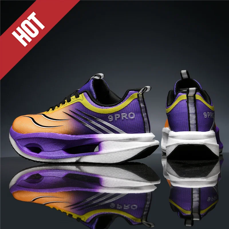 Кроссовки для бега с карбоновой пластиной, для марафона, мужские и женские, дышащие, легкие, удобные, нескользящие, спортивные
Кроссовки для бега с карбоновой пластиной, для марафона, мужские и женские, дышащие, легкие, удобные, нескользящие, спортивные 