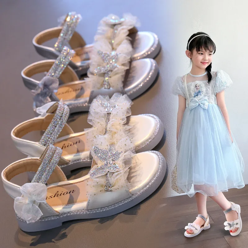 Children's Sandals Fashion Butterfly Girls' Crystal Princess Shoes 2025 New Summer Soft Bottom Fashion Kid's Beach Shoes
Children's Sandals Fashion Butterfly Girls' Crystal Princess Shoes 2025 New Summer Soft Bottom Fashion Kid's Beach Shoes
