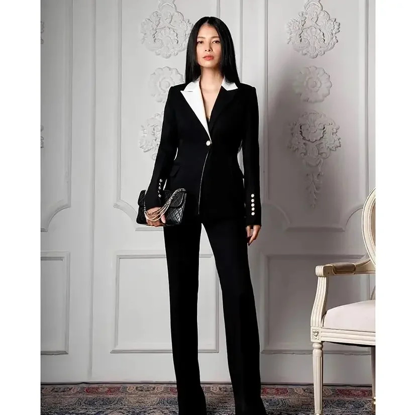 Cool Slim Women Pants Suits Blazer Sets Custom Made For Lady Party Prom Wear 2 Pieces(Jacket+Pants)
Cool Slim Women Pants Suits Blazer Sets Custom Made For Lady Party Prom Wear 2 Pieces(Jacket+Pants)