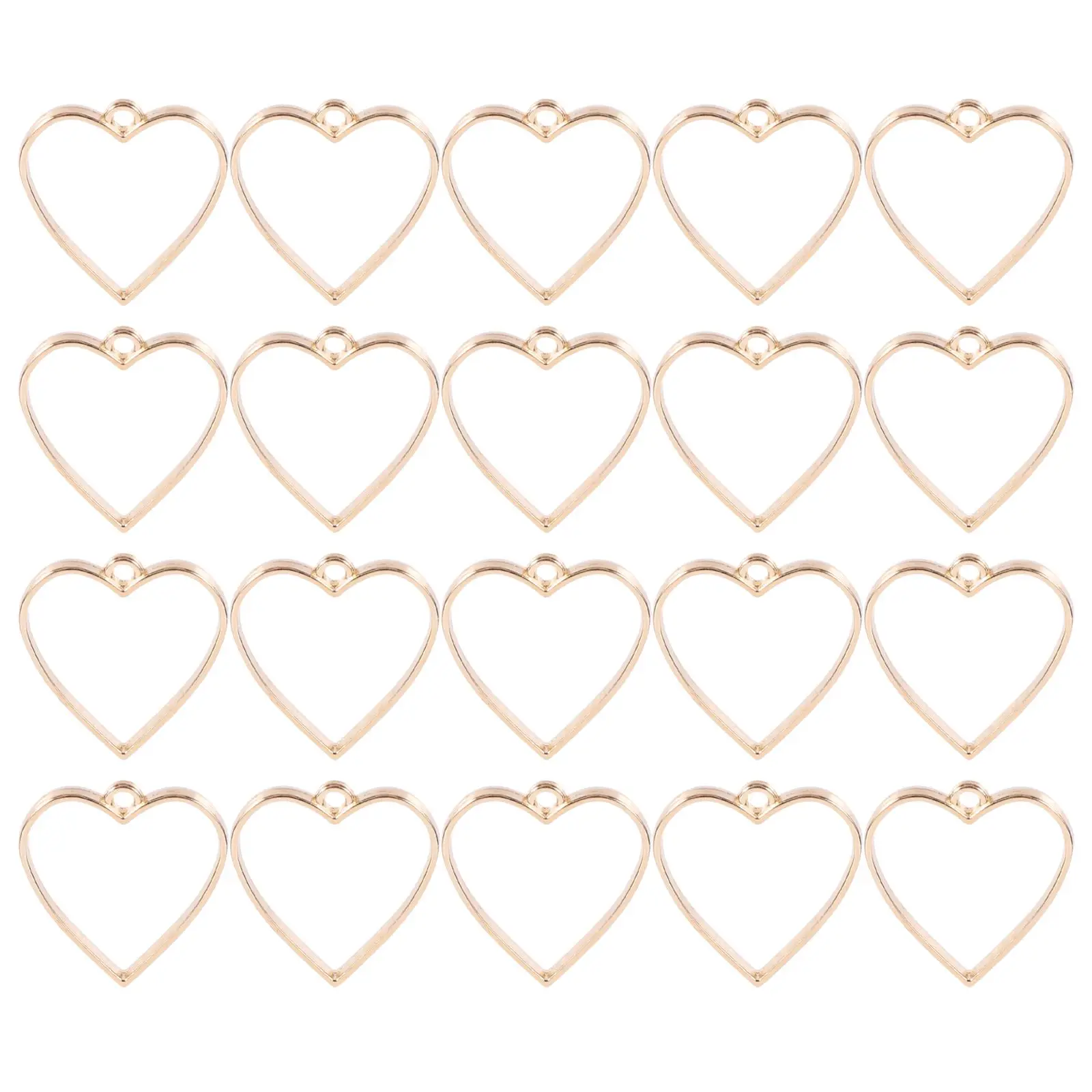 20 Pcs Heart Shaped Jewelry Accessories Hollow Charms Pendant Beads for DIY Necklace Brooch Craft Alloy Decorative Pendants
20 Pcs Heart Shaped Jewelry Accessories Hollow Charms Pendant Beads for DIY Necklace Brooch Craft Alloy Decorative Pendants