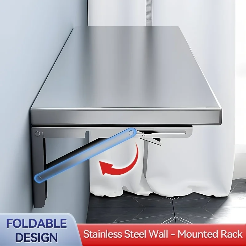 Настенная полка из нержавеющей стали — складная компактная конструкция, устойчивая к ржавчине и легко чистится, 4-уровневая кухонная полка для хранения
Настенная полка из нержавеющей стали — складная компактная конструкция, устойчивая к ржавчине и легко чистится, 4-уровневая кухонная полка для хранения