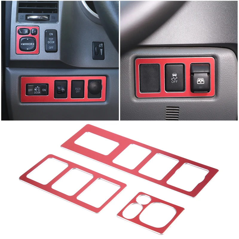 3 PCS Set Aluminum Alloy Car Dashboard Center Control Button Frame Trim Kit Decorative Cover For Toyota Tundra Pickup 2007-2013
3 PCS Set Aluminum Alloy Car Dashboard Center Control Button Frame Trim Kit Decorative Cover For Toyota Tundra Pickup 2007-2013
