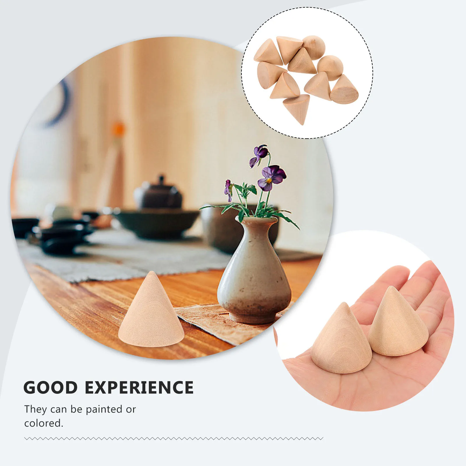 10pcs 3.1Cm Diy Cone Unpainted Wooden Craft Ornament For Ring Display Stand Holder Decor Projects Wood Diy Cone Craft Supplies
10pcs 3.1Cm Diy Cone Unpainted Wooden Craft Ornament For Ring Display Stand Holder Decor Projects Wood Diy Cone Craft Supplies