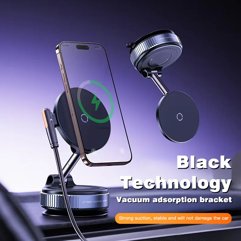 Super Strong Magnetic Car Wireless Charger Phone Holder 360° Rotation Vacuum Suction Cup For iPhone 12-17 Series Fast Charging
Super Strong Magnetic Car Wireless Charger Phone Holder 360° Rotation Vacuum Suction Cup For iPhone 12-17 Series Fast Charging