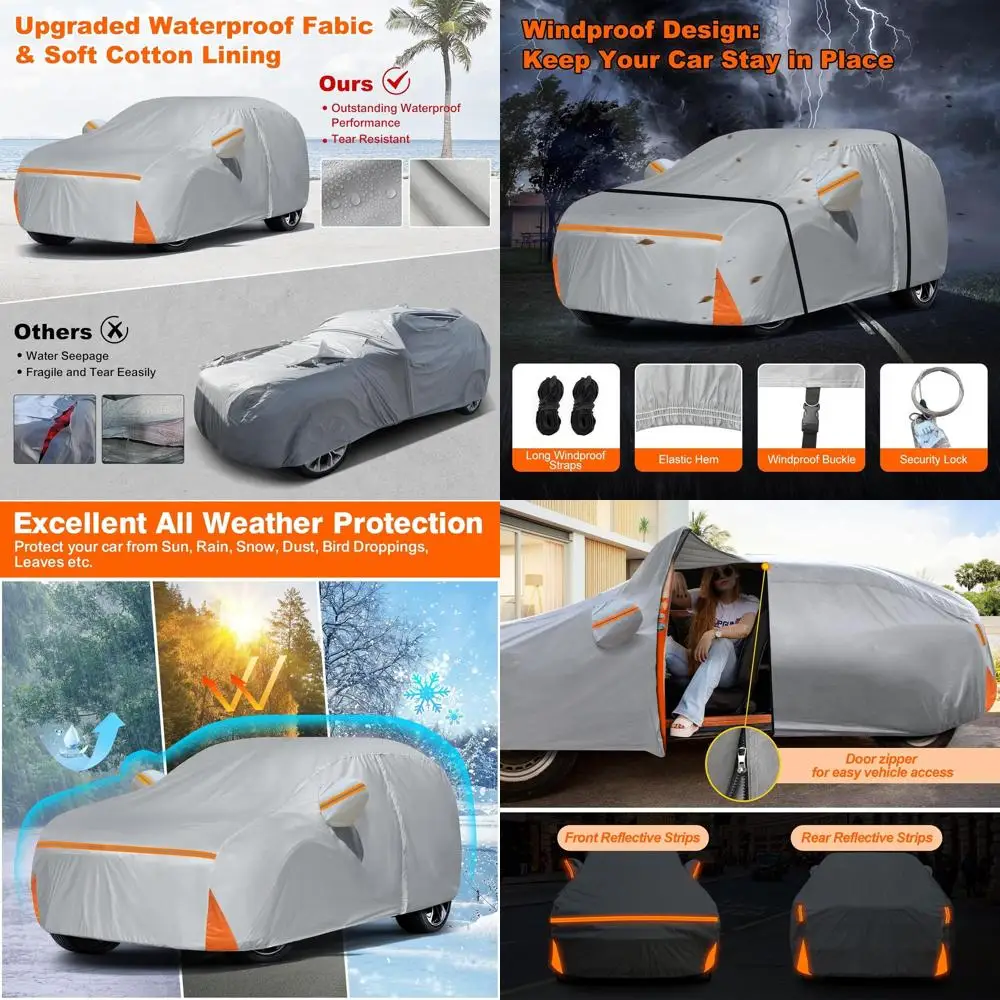 Водонепроницаемый чехол для автомобиля на заказ для Ford Expedition/Lincoln Navigator SWB 1997-2025, всепогодная защита с молнией на двери и
Водонепроницаемый чехол для автомобиля на заказ для Ford Expedition/Lincoln Navigator SWB 1997-2025, всепогодная защита с молнией на двери и