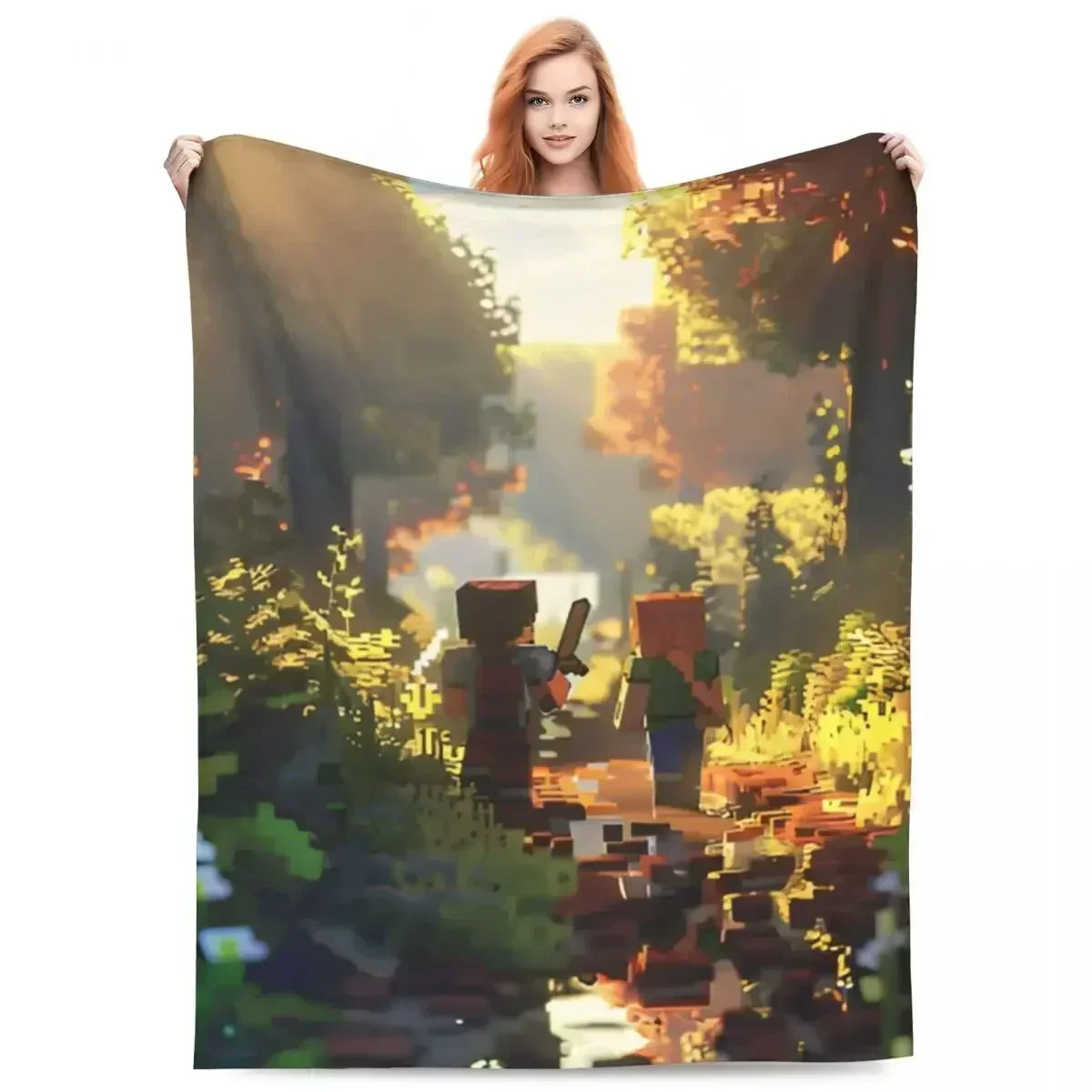 Cartoon Mines Pixel Game Crafts Flannel Blanket Super Warm Throw Blanket for Home Decor Decorative Street Trend Bedspread
Cartoon Mines Pixel Game Crafts Flannel Blanket Super Warm Throw Blanket for Home Decor Decorative Street Trend Bedspread