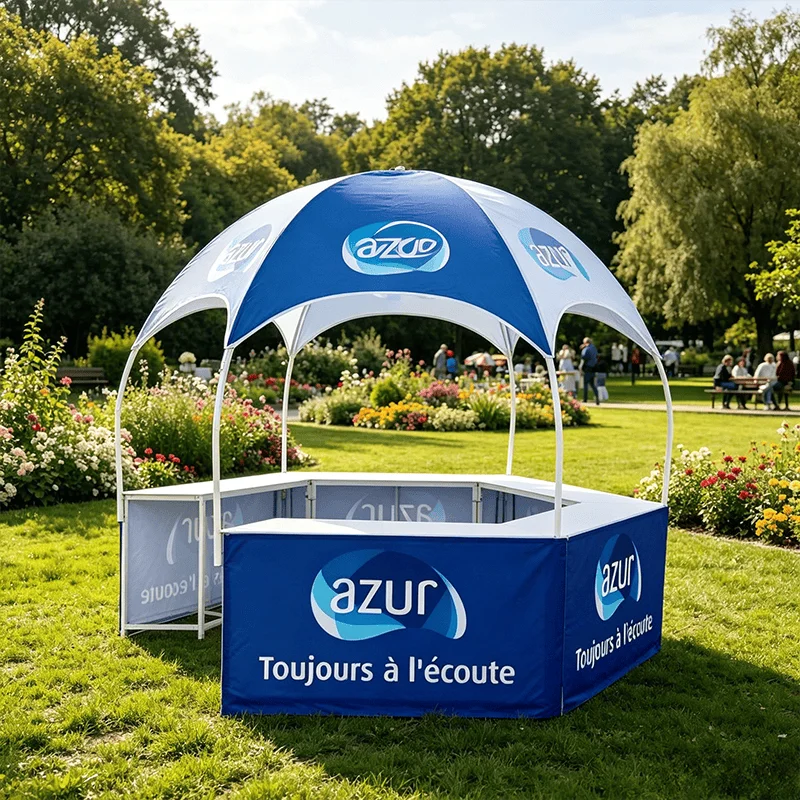 Custom Large Display Hexagonal Dome Tent Steel Or Iron Frame For Advertising Promo Kiosk Booth Promotion Events Exhibitions
Custom Large Display Hexagonal Dome Tent Steel Or Iron Frame For Advertising Promo Kiosk Booth Promotion Events Exhibitions