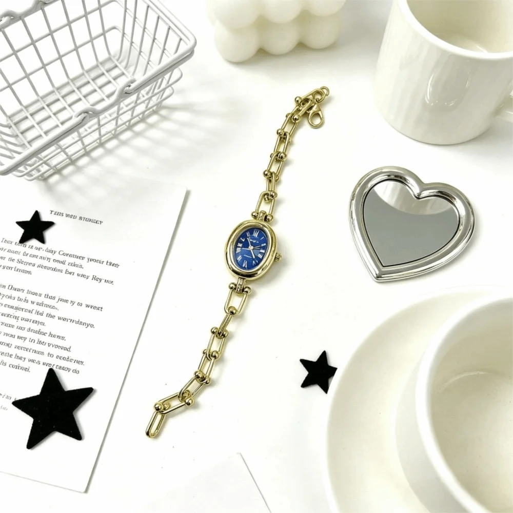 New Oval Ladies Watch U-Shape Clasp Design Luxury Wristwatch Elegant Gift Quartz Watch
New Oval Ladies Watch U-Shape Clasp Design Luxury Wristwatch Elegant Gift Quartz Watch