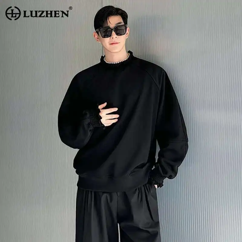 LUZHEN 2025 Новый оригинальный дизайн с заусенцами, свободный свитшот, мужская мода, высокое качество, однотонные элегантные повседневные футболки LZ8542
LUZHEN 2025 Новый оригинальный дизайн с заусенцами, свободный свитшот, мужская мода, высокое качество, однотонные элегантные повседневные футболки LZ8542