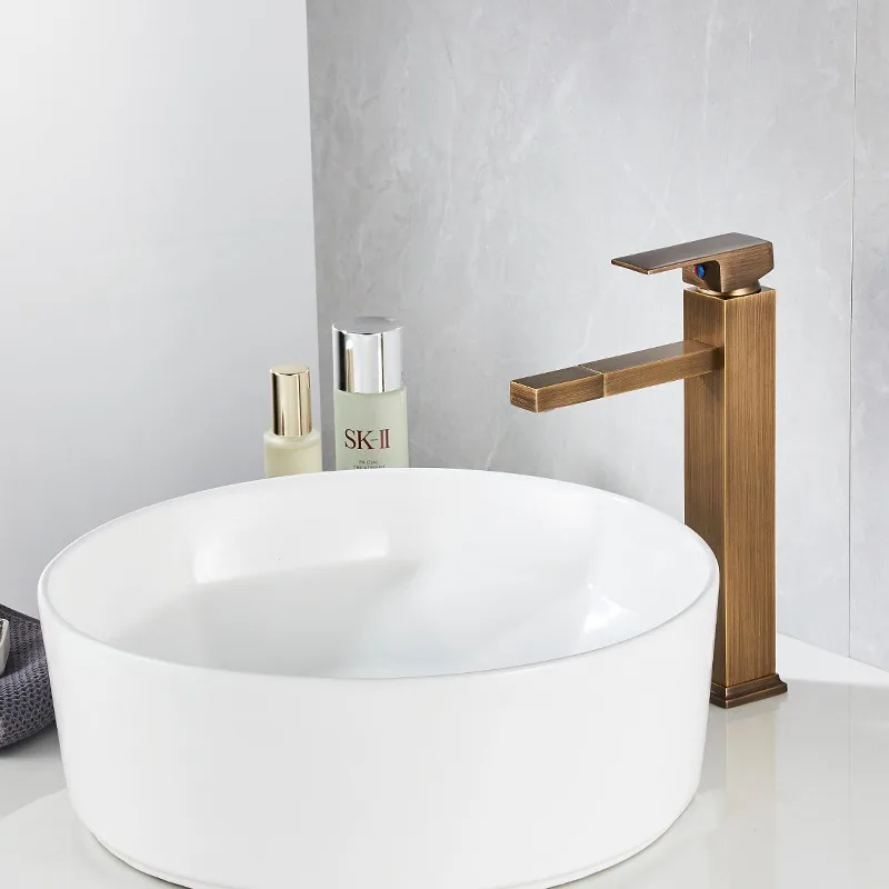 Light luxury copper antique gold faucet basin cold and hot counter basin simple bathroom hand wash basin vintage faucet
Light luxury copper antique gold faucet basin cold and hot counter basin simple bathroom hand wash basin vintage faucet
