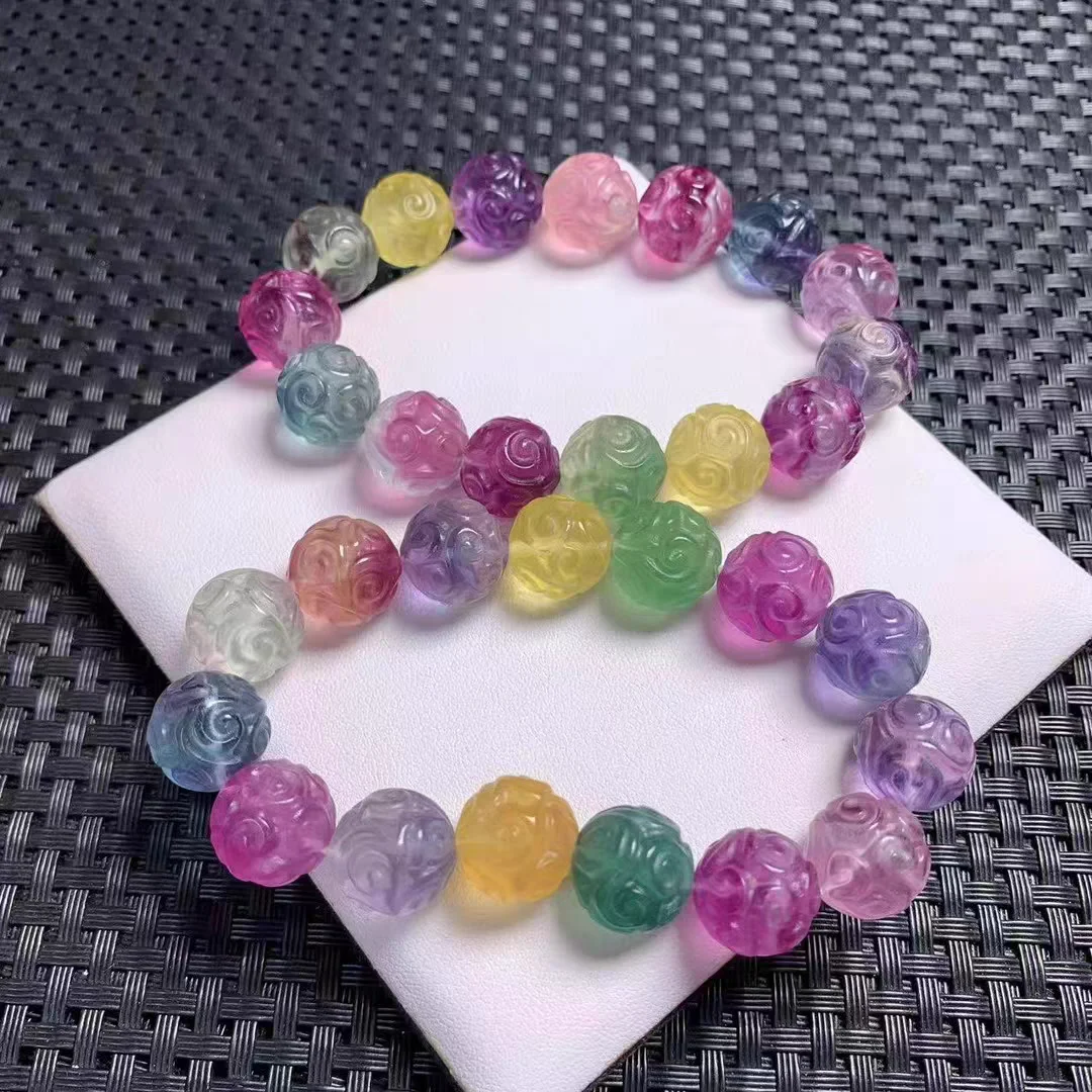 Natural Purple Colorful Fluorite Quartz Bracelet Clear Beads 12mm Women Men Fluorite Jewelry Love AAAAA
Natural Purple Colorful Fluorite Quartz Bracelet Clear Beads 12mm Women Men Fluorite Jewelry Love AAAAA