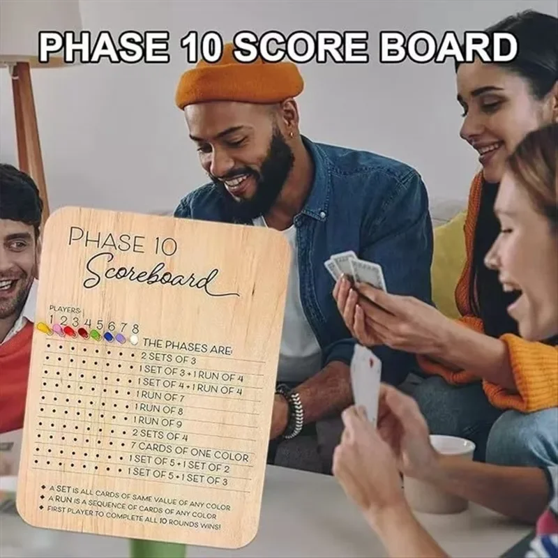 New Wooden Phase Score Board - Phase Ten Scorecard And Round Tracker Dice Cards Game Score Sheets Classic Board Card Games
New Wooden Phase Score Board - Phase Ten Scorecard And Round Tracker Dice Cards Game Score Sheets Classic Board Card Games