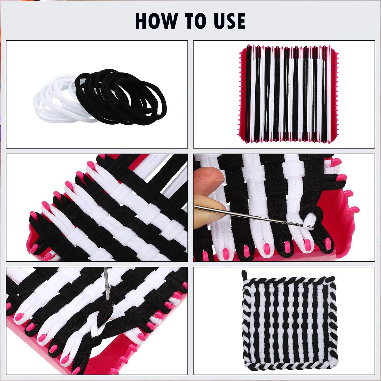 192pcs Handicraft Weaving Elastic Bands Refill Colorful Durable For Potholders Kids Diy Crafts Loom Kit Heat Insulation Pads
192pcs Handicraft Weaving Elastic Bands Refill Colorful Durable For Potholders Kids Diy Crafts Loom Kit Heat Insulation Pads