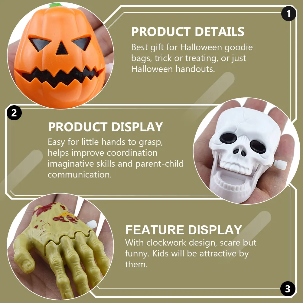 4Pcs Halloween Wind Up Fun Jumping Clockwork Goodie Bag Filler Party Favor Scary Kids Gift Halloween Wind Up Toys
4Pcs Halloween Wind Up Fun Jumping Clockwork Goodie Bag Filler Party Favor Scary Kids Gift Halloween Wind Up Toys
