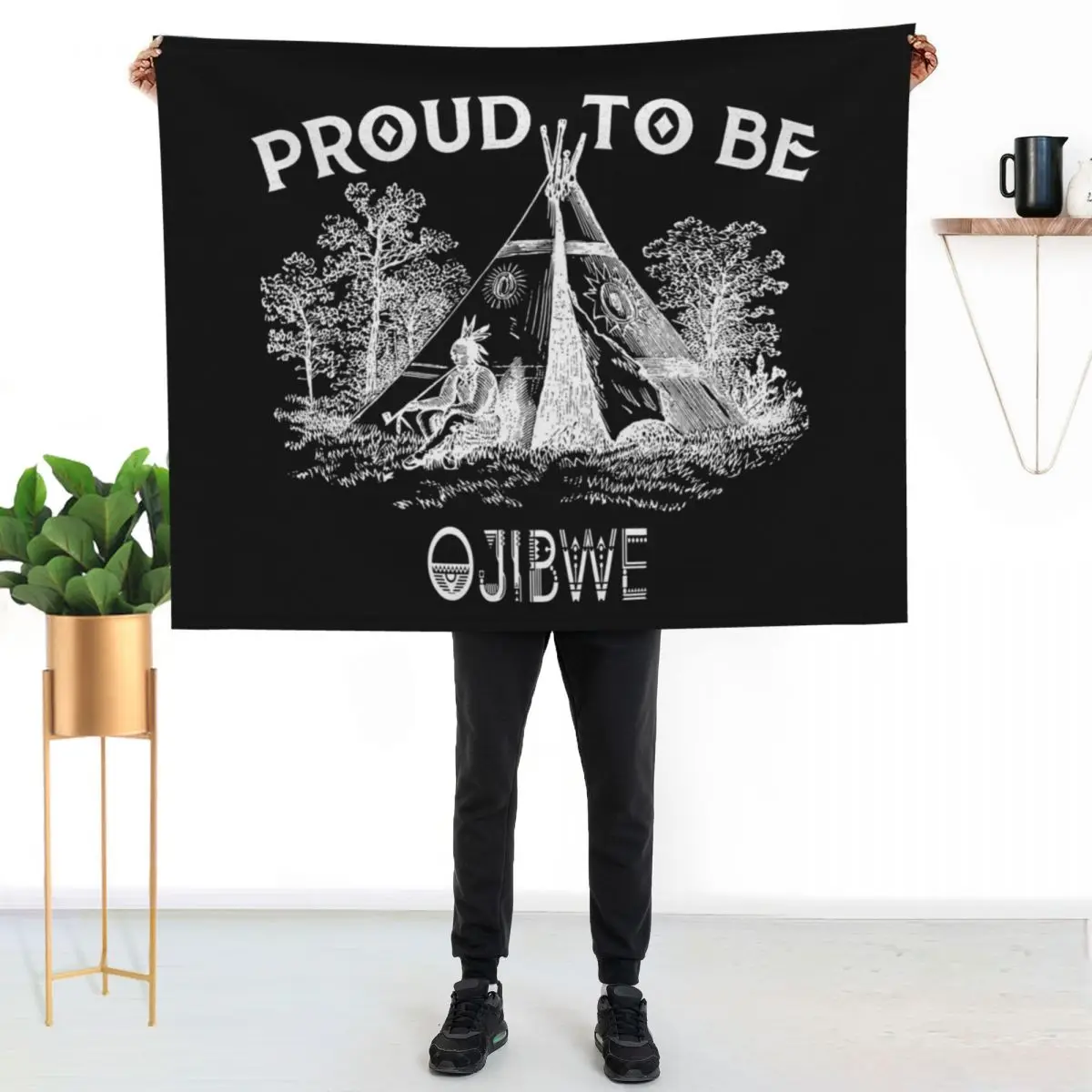 Proud To Be Ojibwe Tribe - Native American Throw Blanket Cozy Microfiber Throw Blanket for Home Bedroom
Proud To Be Ojibwe Tribe - Native American Throw Blanket Cozy Microfiber Throw Blanket for Home Bedroom