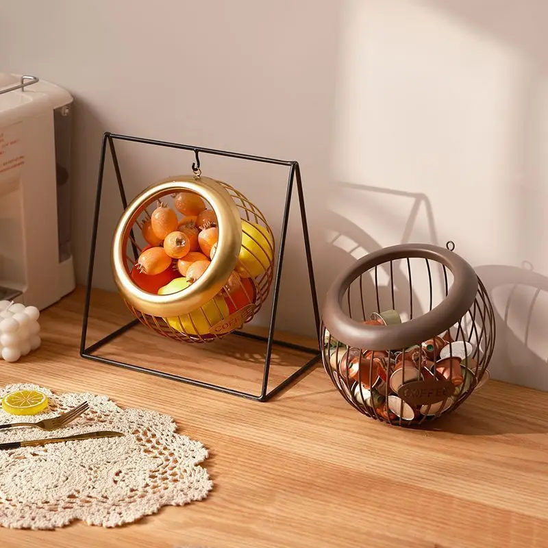 Wrought iron fruit basket can be hung shelf living room coffee table snack storage basket tabletop swing storage tray
Wrought iron fruit basket can be hung shelf living room coffee table snack storage basket tabletop swing storage tray
