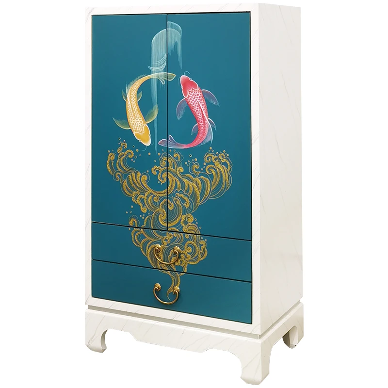 American rural small apartment entrance shoe cabinet integrated solid wood painted decorative cabinet
American rural small apartment entrance shoe cabinet integrated solid wood painted decorative cabinet