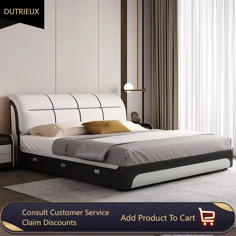 Modern Whitr Kids Double Bed King High End Headboard Frame Double Bed Girl Sleeping Letti Matrimoniali Bedroom Furniture
Modern Whitr Kids Double Bed King High End Headboard Frame Double Bed Girl Sleeping Letti Matrimoniali Bedroom Furniture