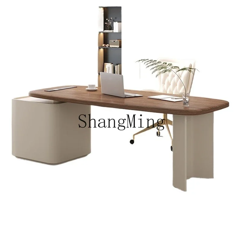 CLL cream style desk corner office modern home writing desk light luxury walnut pattern computer desk
CLL cream style desk corner office modern home writing desk light luxury walnut pattern computer desk