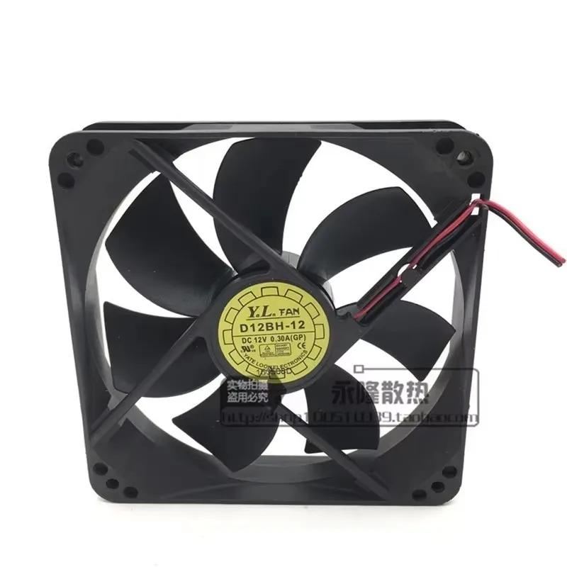 Original Y.L 120 * 120 * 25MM D12BH12 DC12V 0.30A 12CM chassis power supply dual ball cooling fan
Original Y.L 120 * 120 * 25MM D12BH12 DC12V 0.30A 12CM chassis power supply dual ball cooling fan