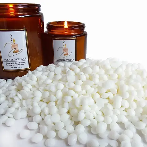 500g/1Kg Natural Soy Wax Particles Aromatherapy Candle Raw Material 100% Without Additives, Used for Diy Candle Making Supplies