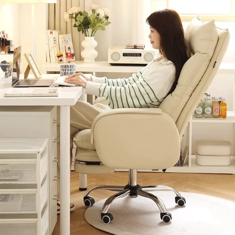 Wheels Ergonomic Office Chair Extension Footrest Kawaii Recliner Modern Chair Swivel Comfy Women Cadeira De Escritorio Ornament
Wheels Ergonomic Office Chair Extension Footrest Kawaii Recliner Modern Chair Swivel Comfy Women Cadeira De Escritorio Ornament