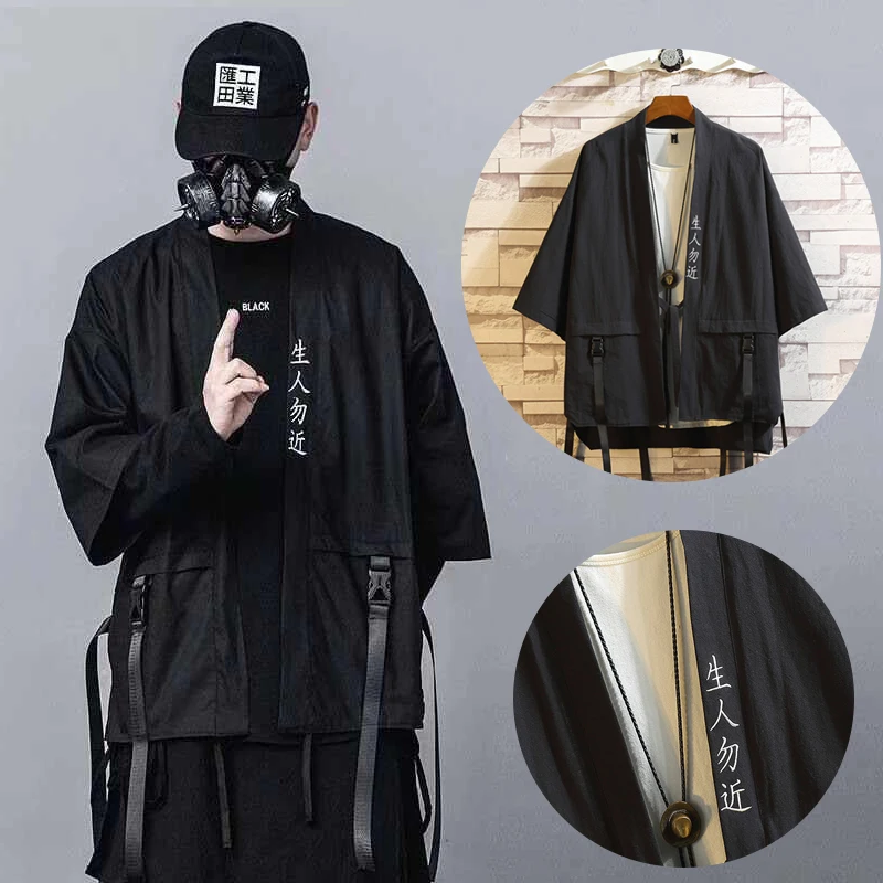 Модные японские мужские даосские халаты Techwear, повседневный кардиган с короткими рукавами, женская и мужская рубашка, тонкая уличная одежда в стиле Харадзюку, одежда в стиле панк
Модные японские мужские даосские халаты Techwear, повседневный кардиган с короткими рукавами, женская и мужская рубашка, тонкая уличная одежда в стиле Харадзюку, одежда в стиле панк