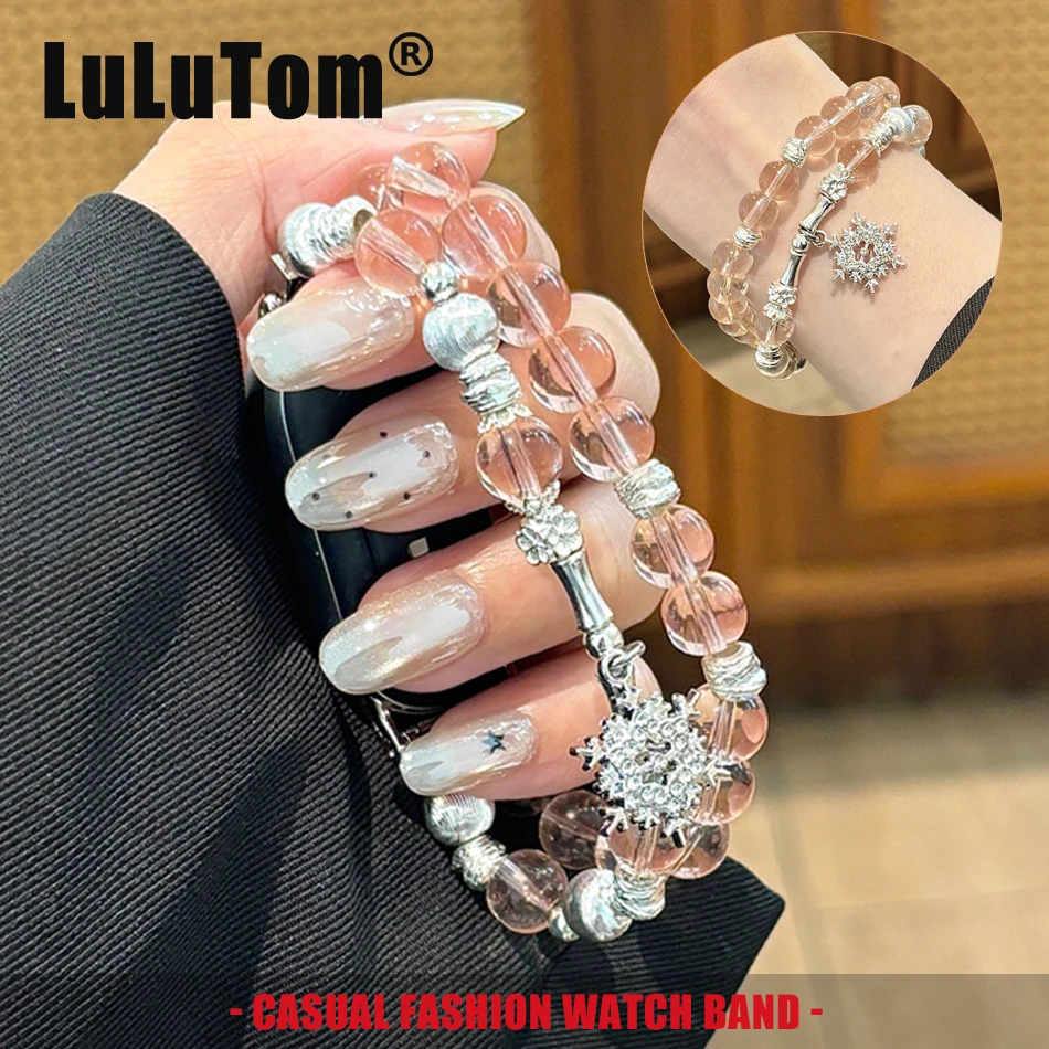 Snowflower Pendant Crystal Stone Beaded Bracelet Strap For Xiaomi Mi Band 10 9 8 Miband 8 Pro 9 Pro Elastic Wristband Watch Band
Snowflower Pendant Crystal Stone Beaded Bracelet Strap For Xiaomi Mi Band 10 9 8 Miband 8 Pro 9 Pro Elastic Wristband Watch Band