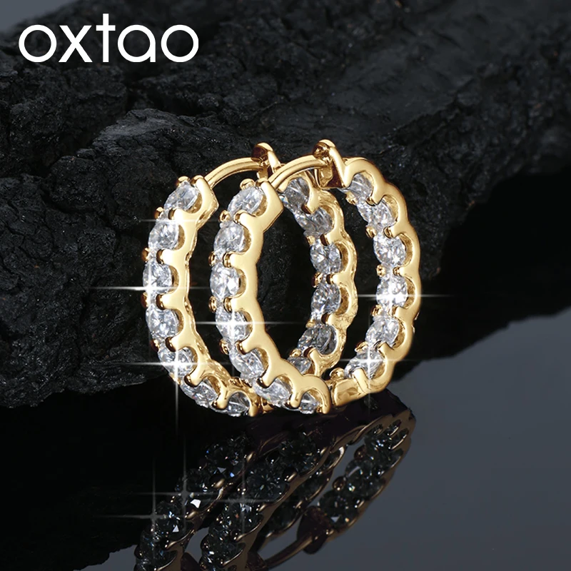 OXTAO Certified Moissanite Hoop Earring 3mm D Color VVS1 14K Gold Filled Dangle Earring for Women Men Wedding Party Jewelry Gift
OXTAO Certified Moissanite Hoop Earring 3mm D Color VVS1 14K Gold Filled Dangle Earring for Women Men Wedding Party Jewelry Gift