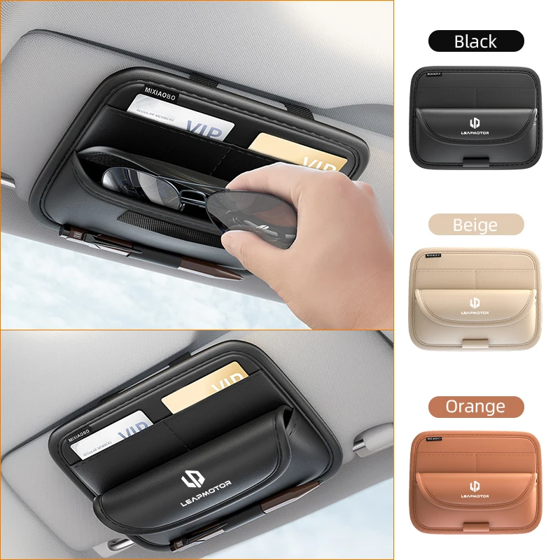 Car Sunshade Glasses Bag Pu Leather Card Organizer Sunglasses Storage Bag Accessories For Leapmotor T03 S01 C11 C01 C10 Leap Mot
Car Sunshade Glasses Bag Pu Leather Card Organizer Sunglasses Storage Bag Accessories For Leapmotor T03 S01 C11 C01 C10 Leap Mot