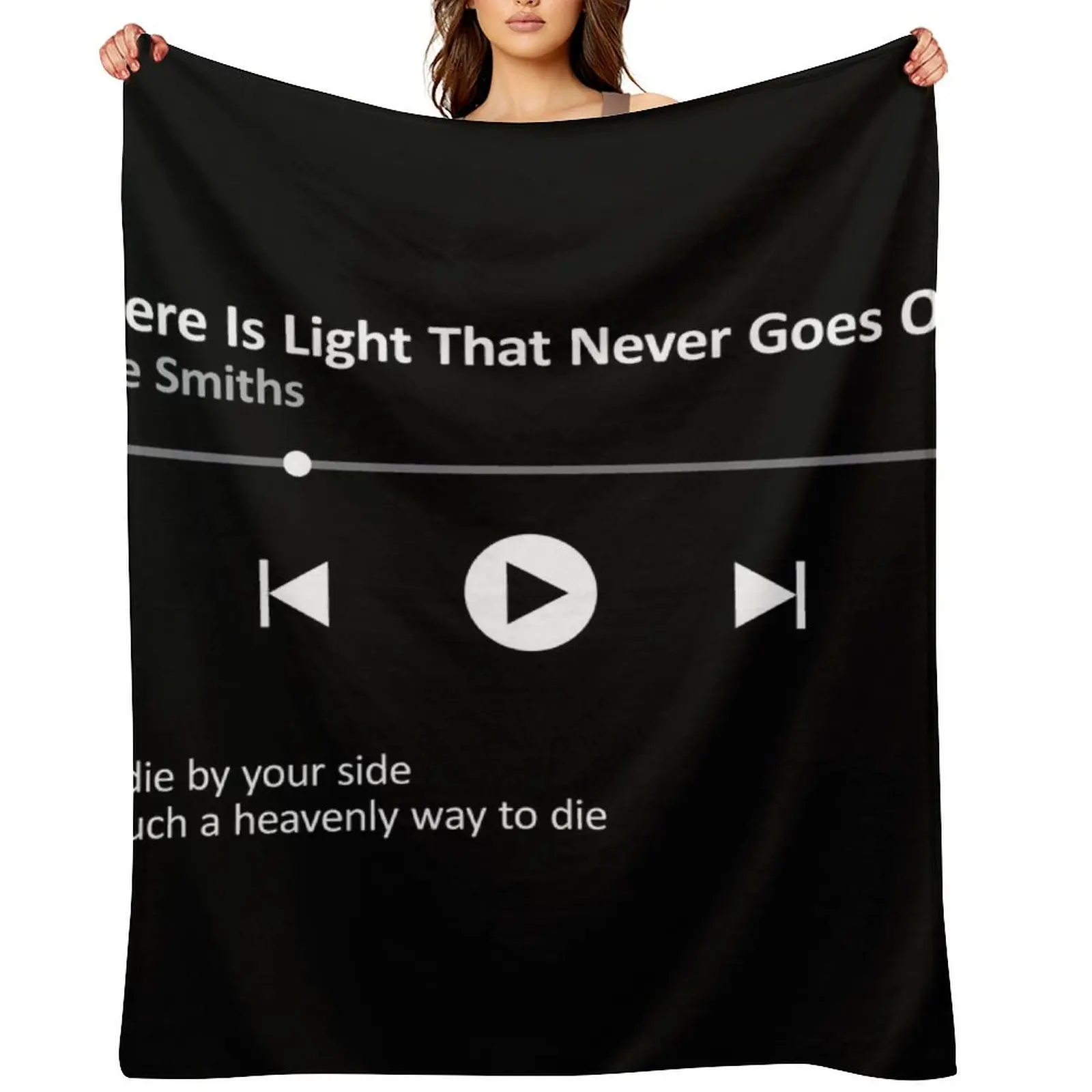 There Is A Light That Never Goes Streaming Throw Blanket Furry Plaid on the sofa Beautifuls Blankets 
There Is A Light That Never Goes Streaming Throw Blanket Furry Plaid on the sofa Beautifuls Blankets