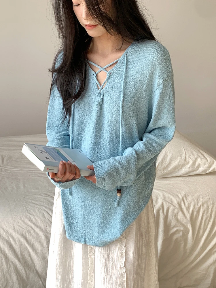 Boran Korean Sle Loose Long Sve Knitted Cover up Women's Cotton Blend Comfortable Breathable V-Ne Casual Top N2E073S
Boran Korean Sle Loose Long Sve Knitted Cover up Women's Cotton Blend Comfortable Breathable V-Ne Casual Top N2E073S