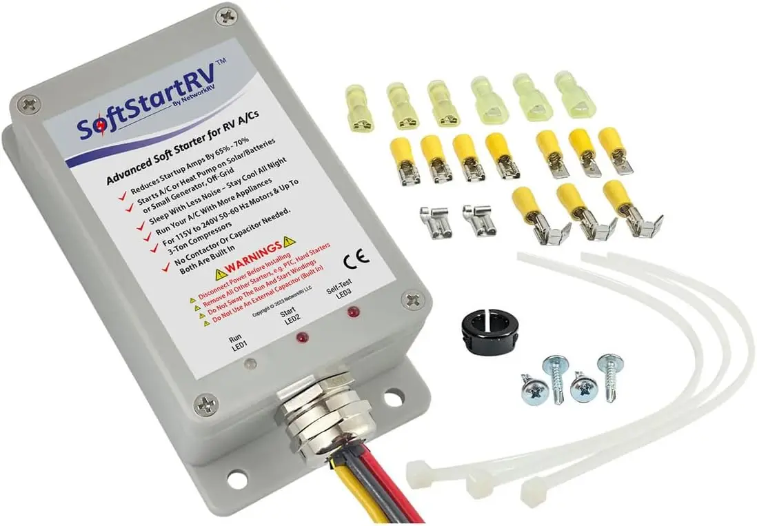 Soft Start for RV Air Conditioner, RV AC Soft Start Kit for Air Conditioner, Easy Start Even with a Small Generator
Soft Start for RV Air Conditioner, RV AC Soft Start Kit for Air Conditioner, Easy Start Even with a Small Generator