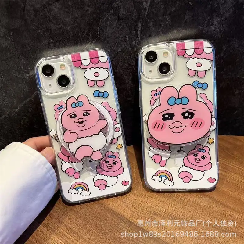 Cute Cartoon Bear and Rabbit for Mgnetic MagSafe Airbag Phone Holder Stretchable Stand for Iphone17 Samsung S26 Grip Tok Bracket
Cute Cartoon Bear and Rabbit for Mgnetic MagSafe Airbag Phone Holder Stretchable Stand for Iphone17 Samsung S26 Grip Tok Bracket