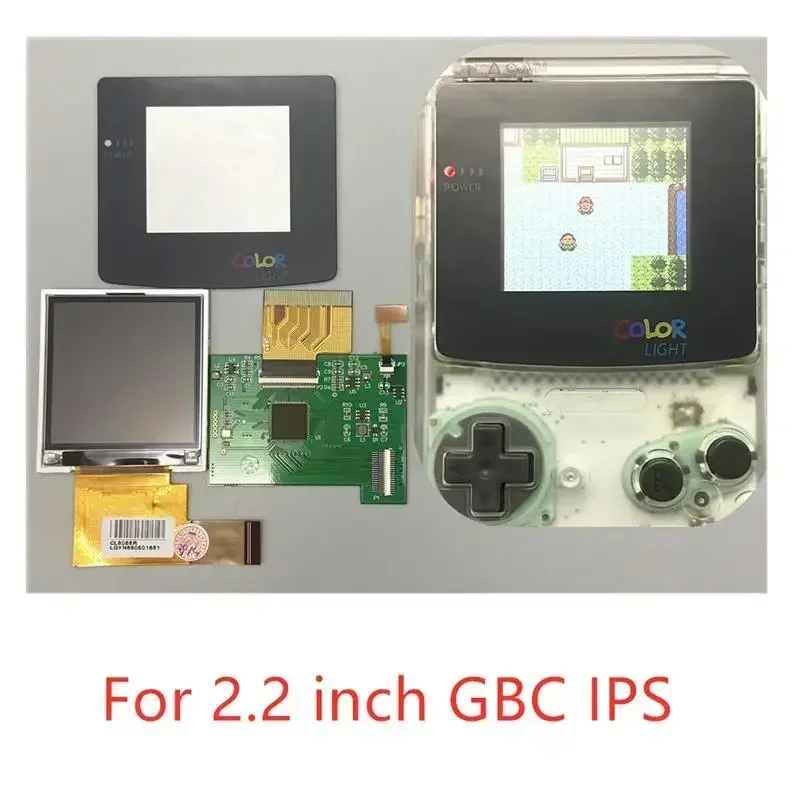 US.EU IPS 2.2 Inches GBC LCD High Brightness LCD Screen for Gameboy COLOR GBC, Plug and Play Without Welding and Shell Cutting.
US.EU IPS 2.2 Inches GBC LCD High Brightness LCD Screen for Gameboy COLOR GBC, Plug and Play Without Welding and Shell Cutting.
