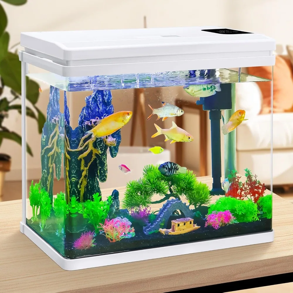 Beginner Betta 10 Gallon Fish Tank Aquarium kit Intelligent Timed Shutdown, Seven LED Lights, Adjustable Brightness
Beginner Betta 10 Gallon Fish Tank Aquarium kit Intelligent Timed Shutdown, Seven LED Lights, Adjustable Brightness