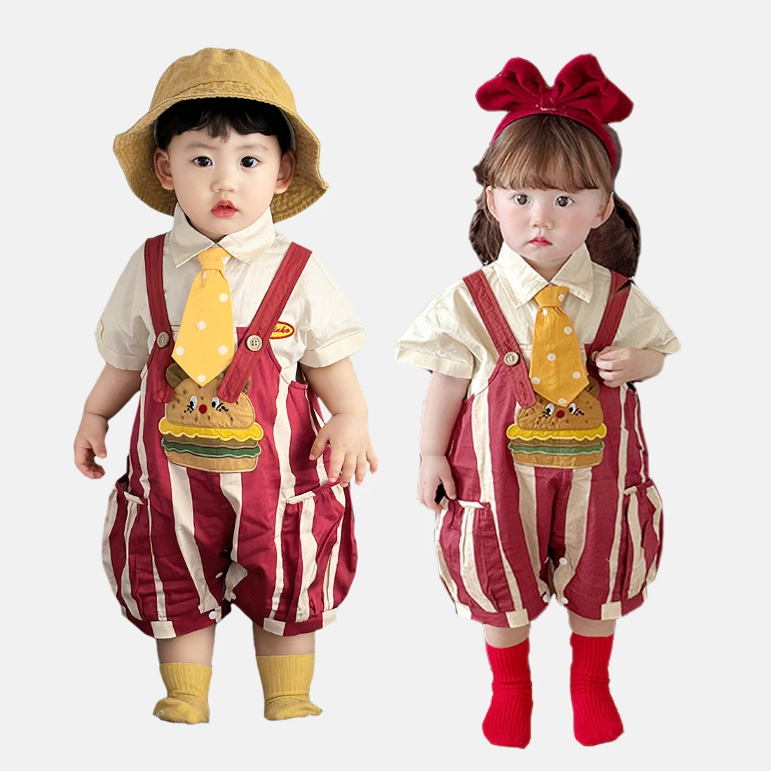 Baby Clothing Set for Boys & Girls Clown Performance Outfit with Jumpsuit And Cute Shirt - Toddler Ensemble
Baby Clothing Set for Boys & Girls Clown Performance Outfit with Jumpsuit And Cute Shirt - Toddler Ensemble