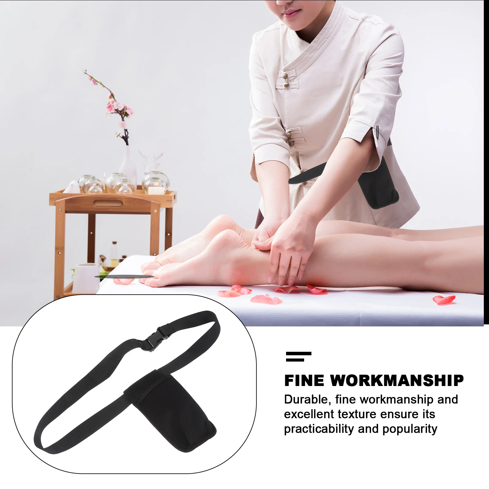 1pc Masseur Essential Waist Storage Pouch Essential Oil Holder Durable Bottle Holder Organizer For Massagers Black
1pc Masseur Essential Waist Storage Pouch Essential Oil Holder Durable Bottle Holder Organizer For Massagers Black