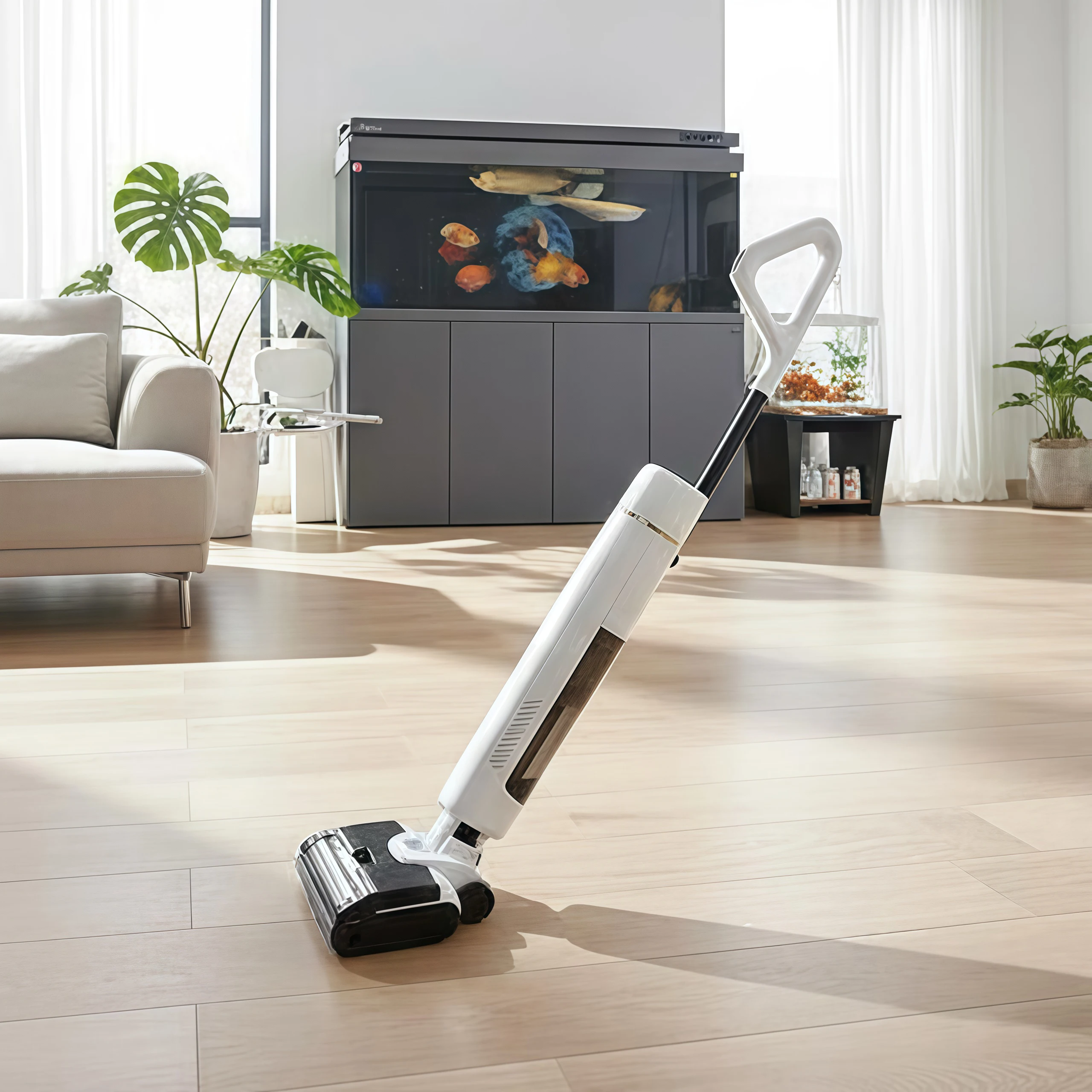 Handheld Cordless Bagless Self-Cleaning One-Step Wet/Dry Mop Smart Upright Floor Cleaner Household Hotel Use Battery Powered
Handheld Cordless Bagless Self-Cleaning One-Step Wet/Dry Mop Smart Upright Floor Cleaner Household Hotel Use Battery Powered