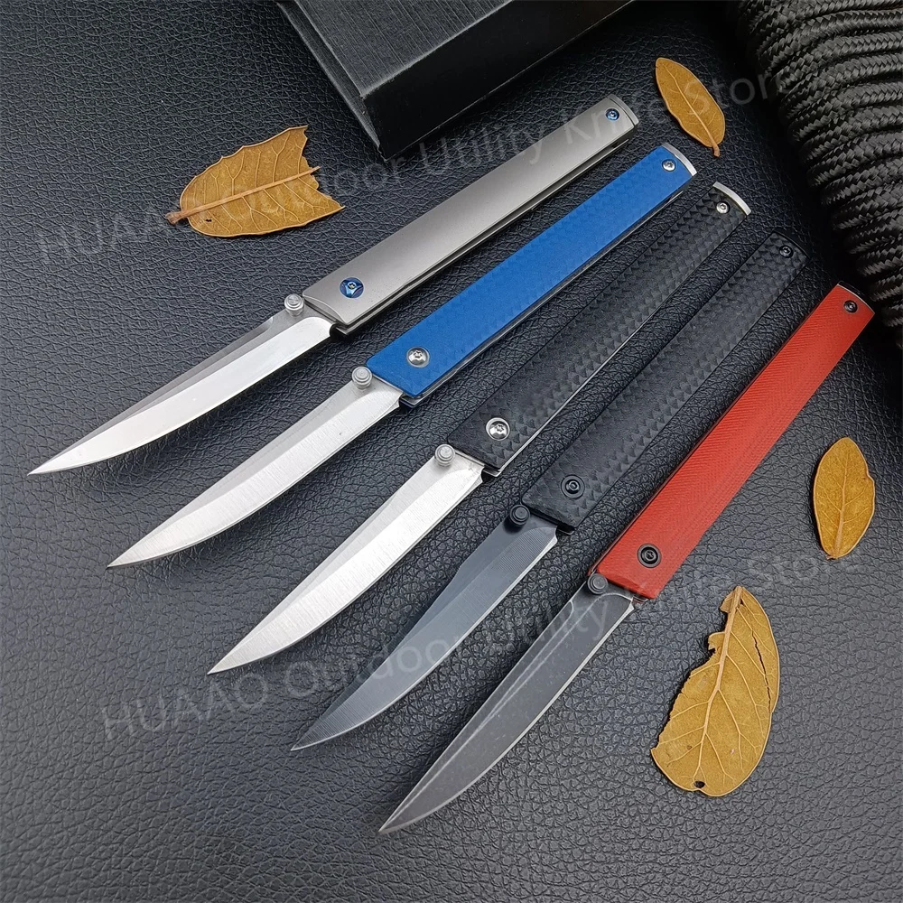 Outdoor EDC Camping Knife 7096 Folding Knife 8Cr13Mov Blade Nylon Fiber / Titanium Alloy Handle Survival Hunting Pocket Knife
Outdoor EDC Camping Knife 7096 Folding Knife 8Cr13Mov Blade Nylon Fiber / Titanium Alloy Handle Survival Hunting Pocket Knife