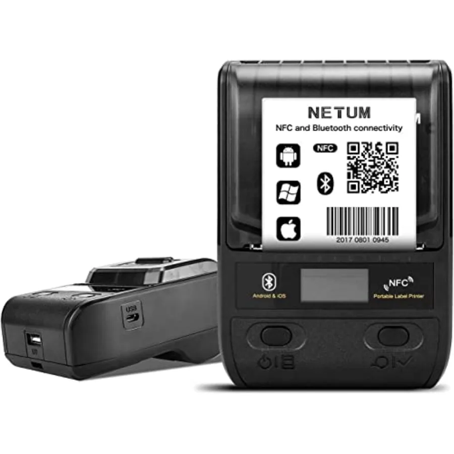 Label Maker - Bluetooth Thermal Label Printer Portable Barcode Printer Apply to Clothing Jewelry Retail Mailing Barcode Compati
Label Maker - Bluetooth Thermal Label Printer Portable Barcode Printer Apply to Clothing Jewelry Retail Mailing Barcode Compati