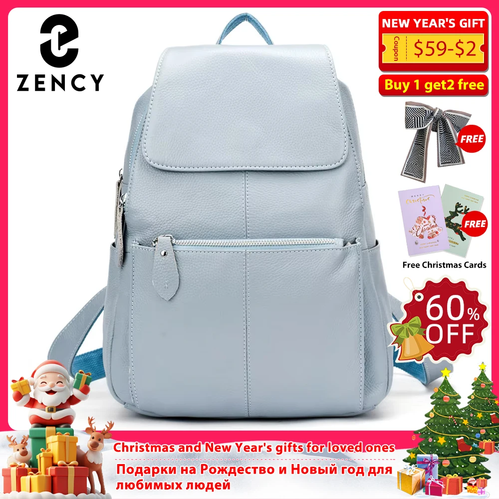 Zency 15 Colors Fashion Women Backpack 100% Genuine Leather Travel Knapsack Large Capacity Preppy Style Blue Grey Rucksack
Zency 15 Colors Fashion Women Backpack 100% Genuine Leather Travel Knapsack Large Capacity Preppy Style Blue Grey Rucksack