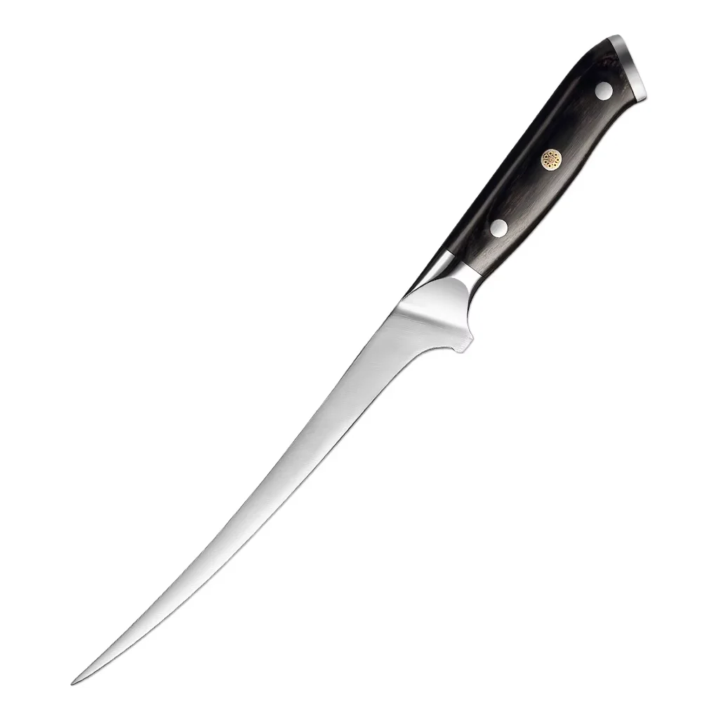 Professional Kitchen Knife 8 Inch Stainless Steel Boning Knife for Meat Cutting, Brisket Knife, Flexible Blade Fish Fillet Knife
Professional Kitchen Knife 8 Inch Stainless Steel Boning Knife for Meat Cutting, Brisket Knife, Flexible Blade Fish Fillet Knife