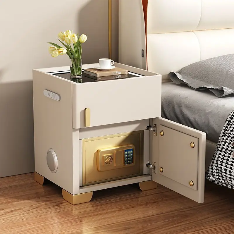 Smart bedside table safe integrated new bedroom simple modern solid wood home light luxury premium
Smart bedside table safe integrated new bedroom simple modern solid wood home light luxury premium