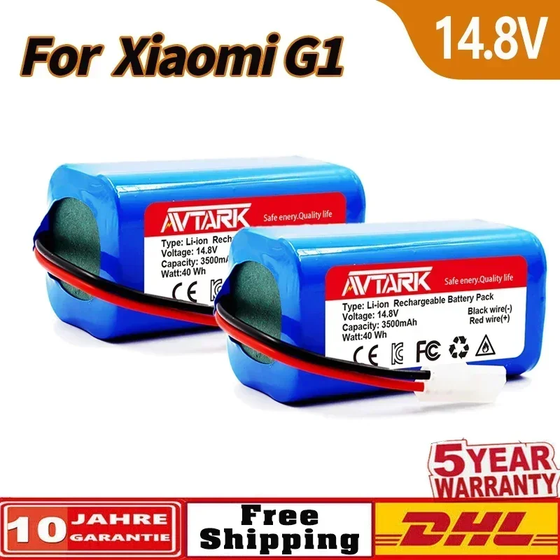 New 14.8V 2600mAh Li-ion Battery for Xiaomi G1 MI Robot Vacuum-Mop Essential MJSTG1 Robot Vacuum Cleaner 18650 Battery Pack
New 14.8V 2600mAh Li-ion Battery for Xiaomi G1 MI Robot Vacuum-Mop Essential MJSTG1 Robot Vacuum Cleaner 18650 Battery Pack
