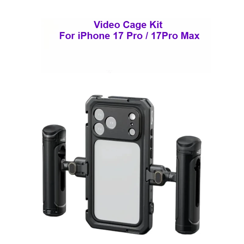 SmallRig For iPhone 17 Pro / 17Pro Max Cage Kit with HawkLock Quick Release Wireless Remote Control Dual Handheld Stabilization
SmallRig For iPhone 17 Pro / 17Pro Max Cage Kit with HawkLock Quick Release Wireless Remote Control Dual Handheld Stabilization