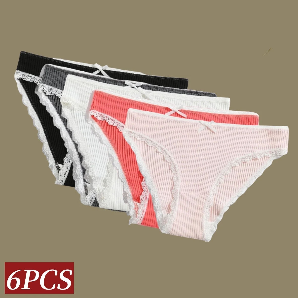 Комплект из 6 женских хлопковых трусиков с кружевной отделкой, дышащее нижнее белье, сексуальное белье, размеры S-XL
Комплект из 6 женских хлопковых трусиков с кружевной отделкой, дышащее нижнее белье, сексуальное белье, размеры S-XL